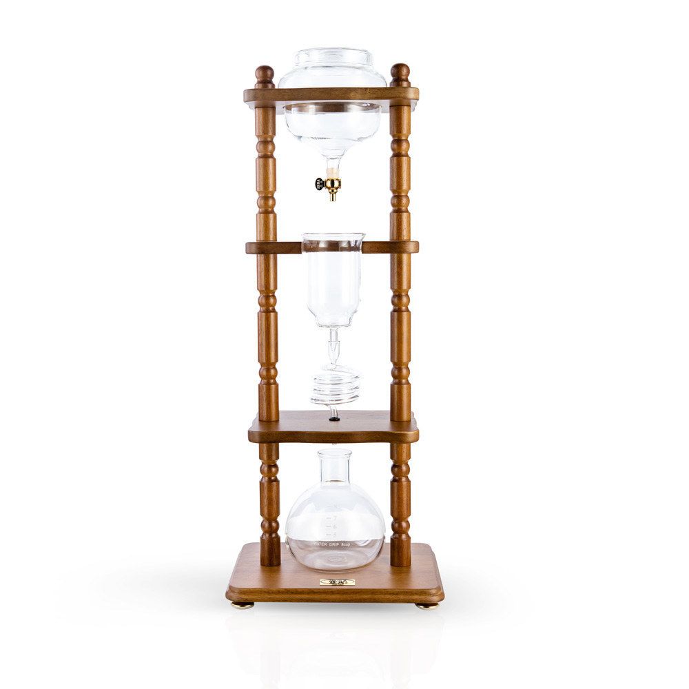 YAMA 6-8 CUP COLD DRIP MAKER STRAIGHT WOOD FRAME (32OZ)